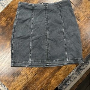 Free People mini jean skirt